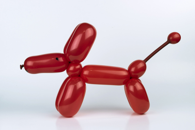 Fun Red Twisted Balloon Animal Dog
